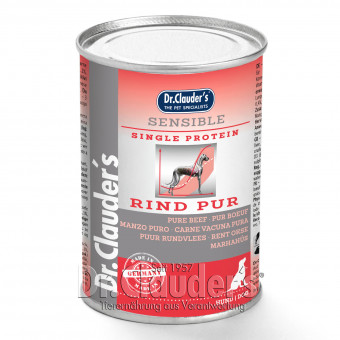 Dr. Clauders Dog Dose Sensible Rind pur 6x 400g