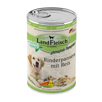 LandFleisch Dog Classic Rinderpansen & Reis 24x 400 g