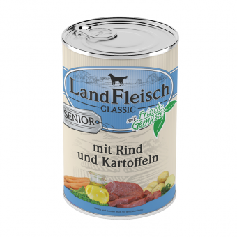 LandFleisch Dog Senior Rind & Kartoffeln 24 x 400g 