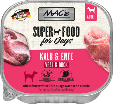 MAC's Dog Kalb & Ente Schale 