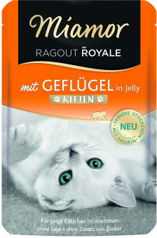 Miamor Ragout Royale Kitten Geflügel 44x 100g 