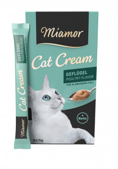 Miamor Cat Snack Geflügel Cream 11 Pack à 6x 15g 