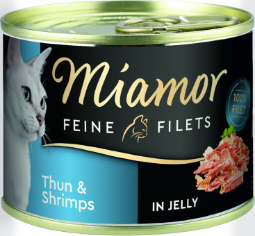 Miamor Feine Filets Thunfisch & Shrimps 12x 185g
