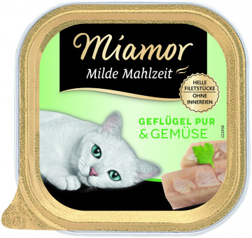 Miamor Milde Mahlzeit Geflügel & Gemüse 16x 100g 
