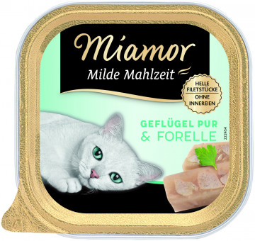 Miamor Milde Mahlzeit Geflügel & Forelle 16x 100g 