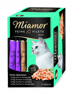 Miamor Feine Filets Mini Multibox Feine Selection | 4 Boxen à 8x 50g 