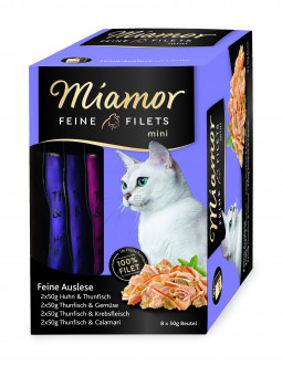 Miamor Feine Filets Mini Multibox Feine Auslese | 4 Boxen à 8x 50g 