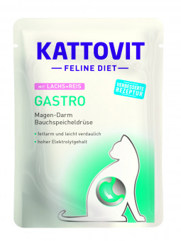 Kattovit Feline Diet Gastro Lachs & Reis 24x 85g 