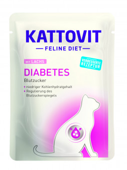 Kattovit Feline Diet Diabetes Lachs 24x 85g 