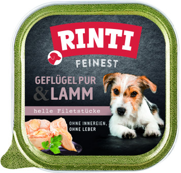 Rinti Feinest Geflügel Pur & Lamm 22x 150g 