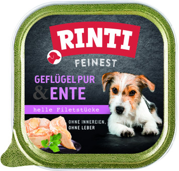Rinti Feinest Geflügel Pur & Ente 22x 150g 