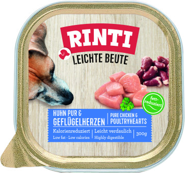 Rinti Leichte Beute Huhn Pur & Geflügelherzen 36x 300g 