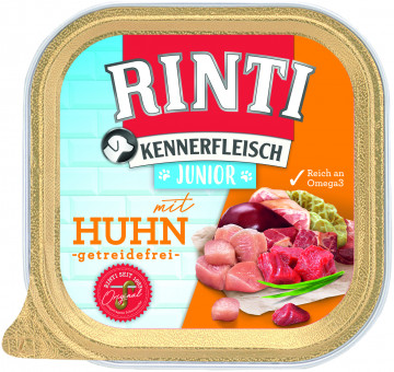 Rinti Kennerfleisch Schale Junior Huhn 27x 300g 