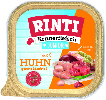 Rinti Kennerfleisch Schale Junior Huhn 27x 300g 