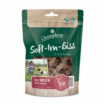 Christopherus Dog Snacks Soft-Im-Biss mit Hirsch 12x 125g 