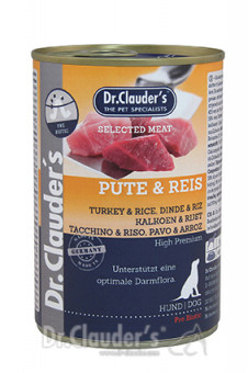 Dr. Clauders Dog Dose Selected Meat Prebiotics Pute & Reis 6x 400g