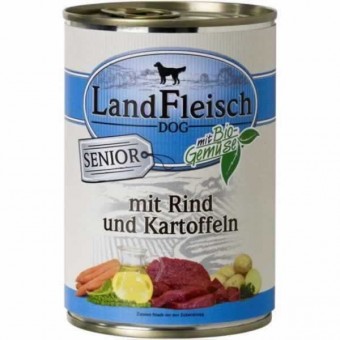 LandFleisch Dog Senior Rind & Kartoffeln 24 x 400g 