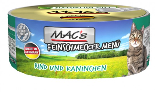 MAC's Cat Feinschmecker Rind & Kaninchen 
