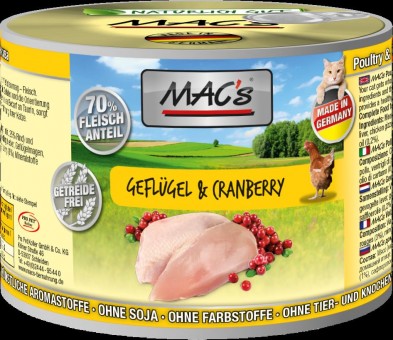 MAC's Cat Geflügel & Cranberry 