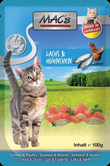 MAC's Cat Pouch Lachs & Hühnchen 
