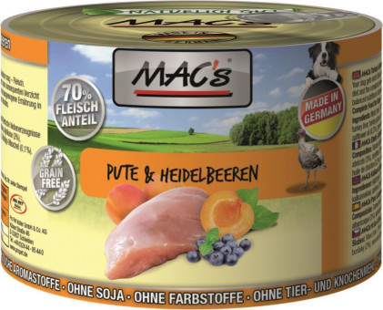 MAC's Dog Pute & Heidelbeere 200g | 18er-Super-Sparpack