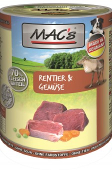 MAC's Dog Rentier & Gemüse 