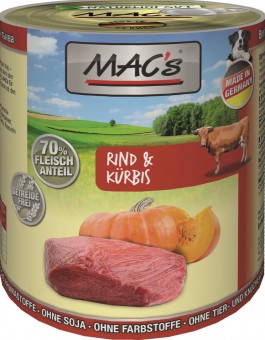 MAC's Dog Rind & Kürbis 800g | 12er-Sparpack