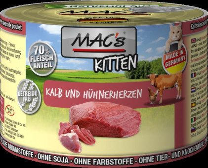 MAC's Kitten Kalb & Hühner-Herz 