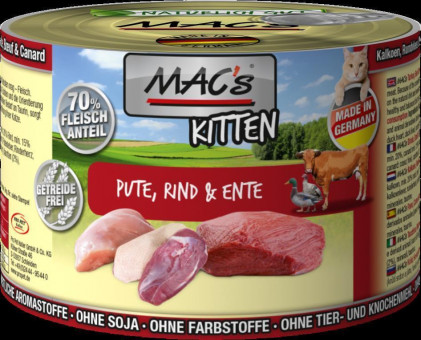 MAC's Kitten Pute, Rind & Ente 