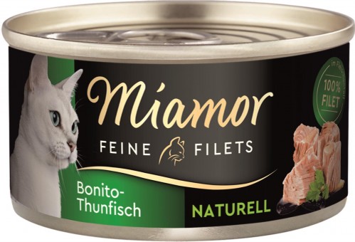 Miamor Feine Filets Naturelle Bonito-Thunfisch 24x 80g