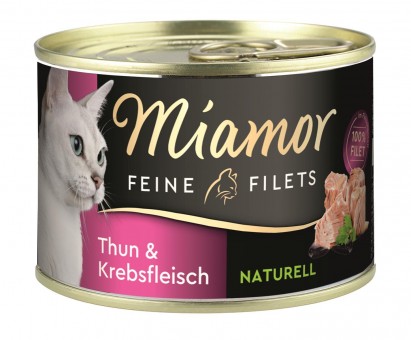 Miamor Feine Filets Naturelle Thunfisch & Krebsfleisch 12x 156g