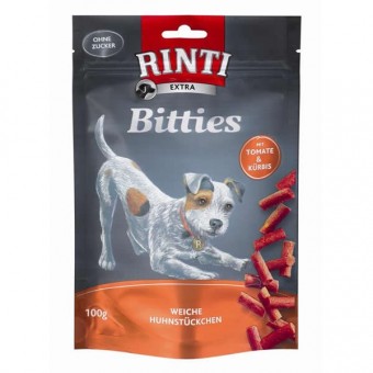 Rinti Extra Bitties mit Huhn, Tomate und Kürbis 12x 100g 