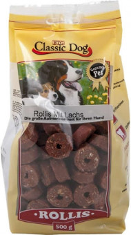 Classic Dog Snack Rollis mit Lachs 