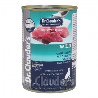 Dr. Clauders Dog Dose Selected Meat Prebiotics Wild 6x 200g