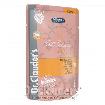 Dr. Clauders Cat Best Selection Kitten No 1 feines Huhn 32x 85g Pouch