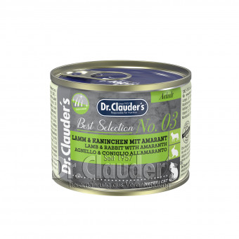 Dr. Clauders Cat Best Selection Adult No 3 Lamm & Kaninchen 6x 200g