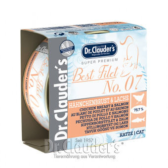 Dr. Clauders Cat Best Filet No 7 Hähnchenbrust & Lachs 