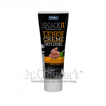 Dr. Clauders Cat Snack IT Geflügelleber-Creme Fresh Meat 75 g