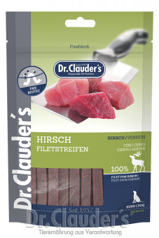 Dr. Clauders Dog Snack Hirschfilet Streifen 