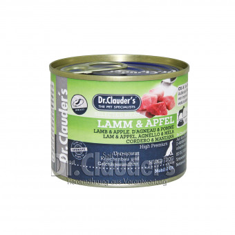 Dr. Clauders Dog Dose Selected Meat Prebiotics Lamm & Apfel 6x 200g