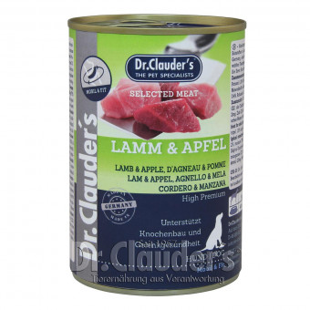 Dr. Clauders Dog Dose Selected Meat Prebiotics Lamm & Apfel 12x 400g