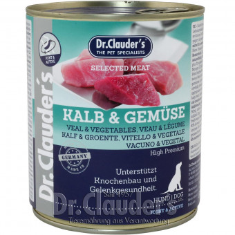 Dr. Clauders Dog Dose Selected Meat Prebiotics Kalb & Gemüse 6x 800g