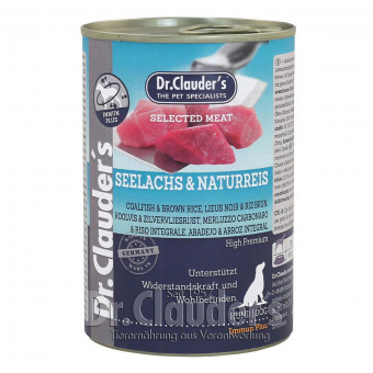 Dr. Clauders Dog Dose Selected Meat Immun Plus Seelachs & Reis 6x 400g