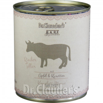 Dr. Clauders BARF Dog Rinderteller 6x 800g