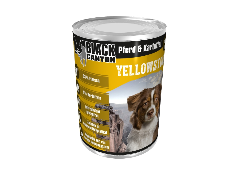 Hundefutter Pferd Kartoffel Dose